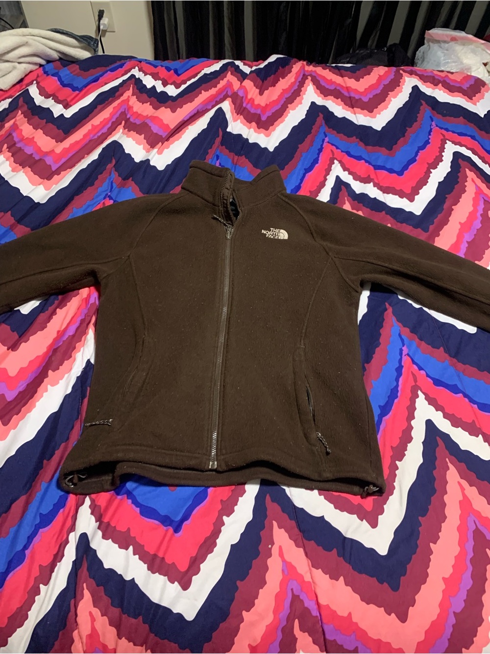The North Face Brown Full-Zip Fleece Jacket